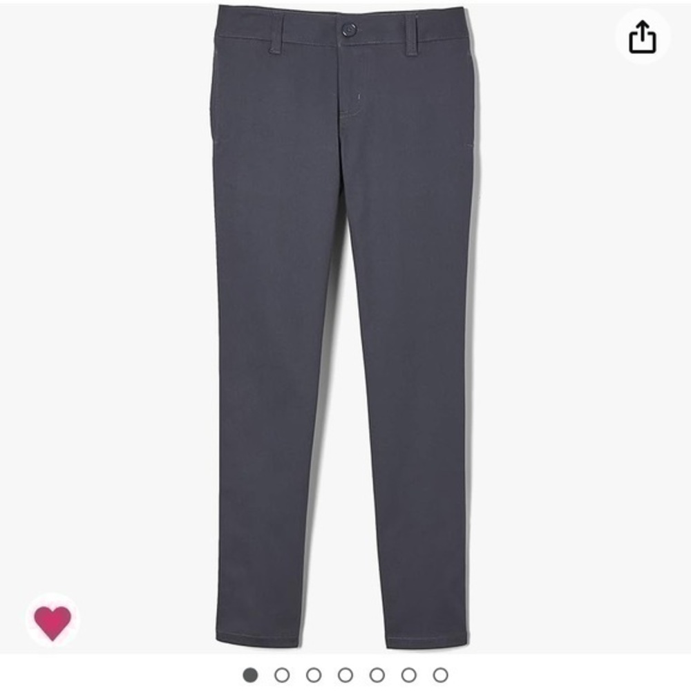 Grey straight leg uniform pants - Picture 1 of 5